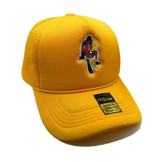 Back 2 Back Champs Mesh Trucker Snapback (Gold) - Hat Supreme