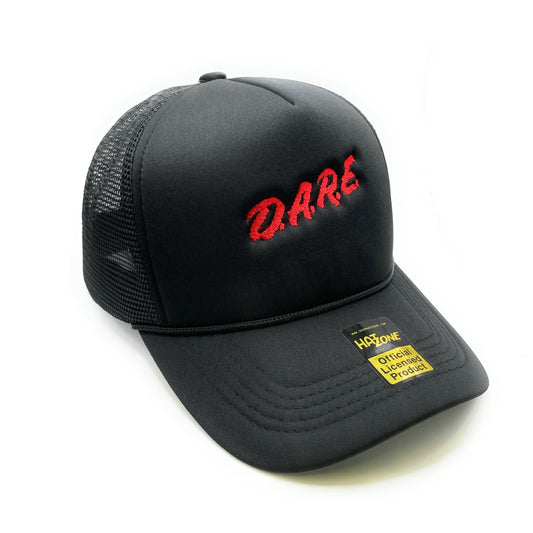 Dare Program Mesh Trucker Snapback (Black) - Hat Supreme