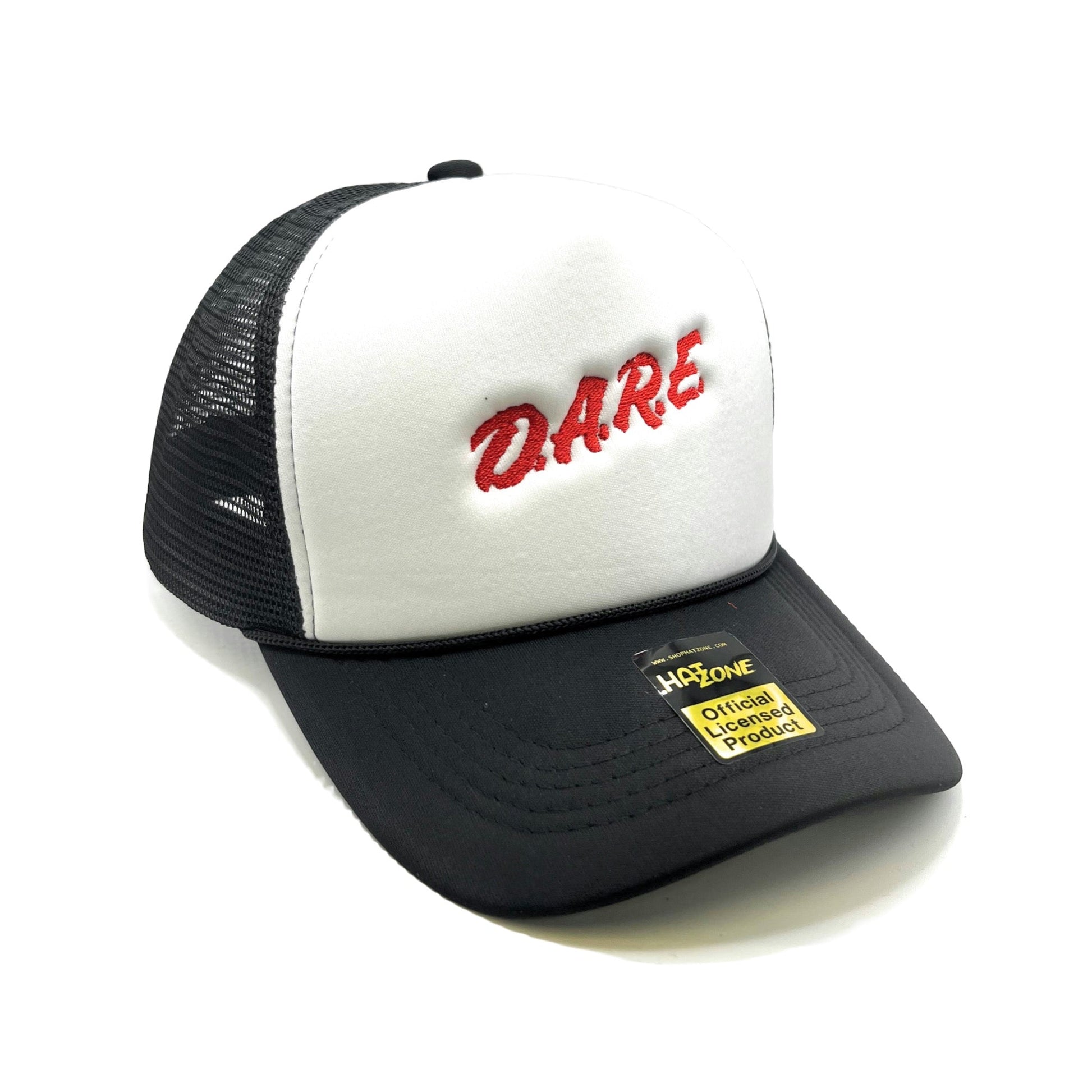 Dare Program Trucker Snapback (White/Black) - Hat Supreme