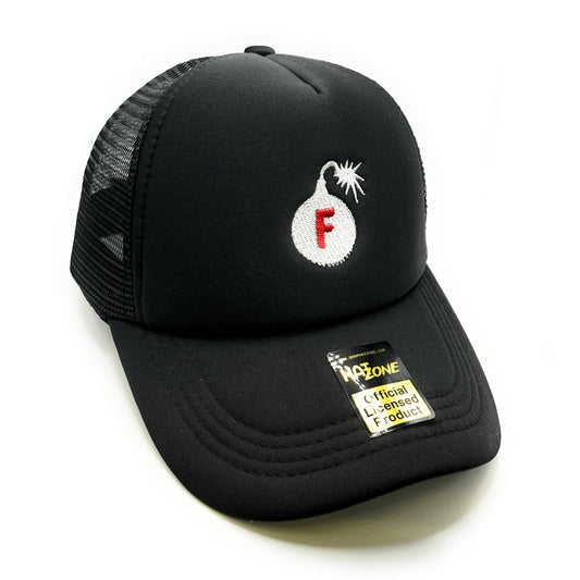F-Bomb Mesh Trucker Snapback (Black) - Hat Supreme