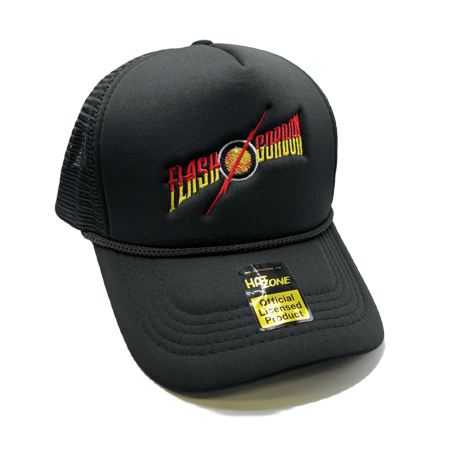 Flash Gordon Mesh Trucker Snapback (Black) - Hat Supreme
