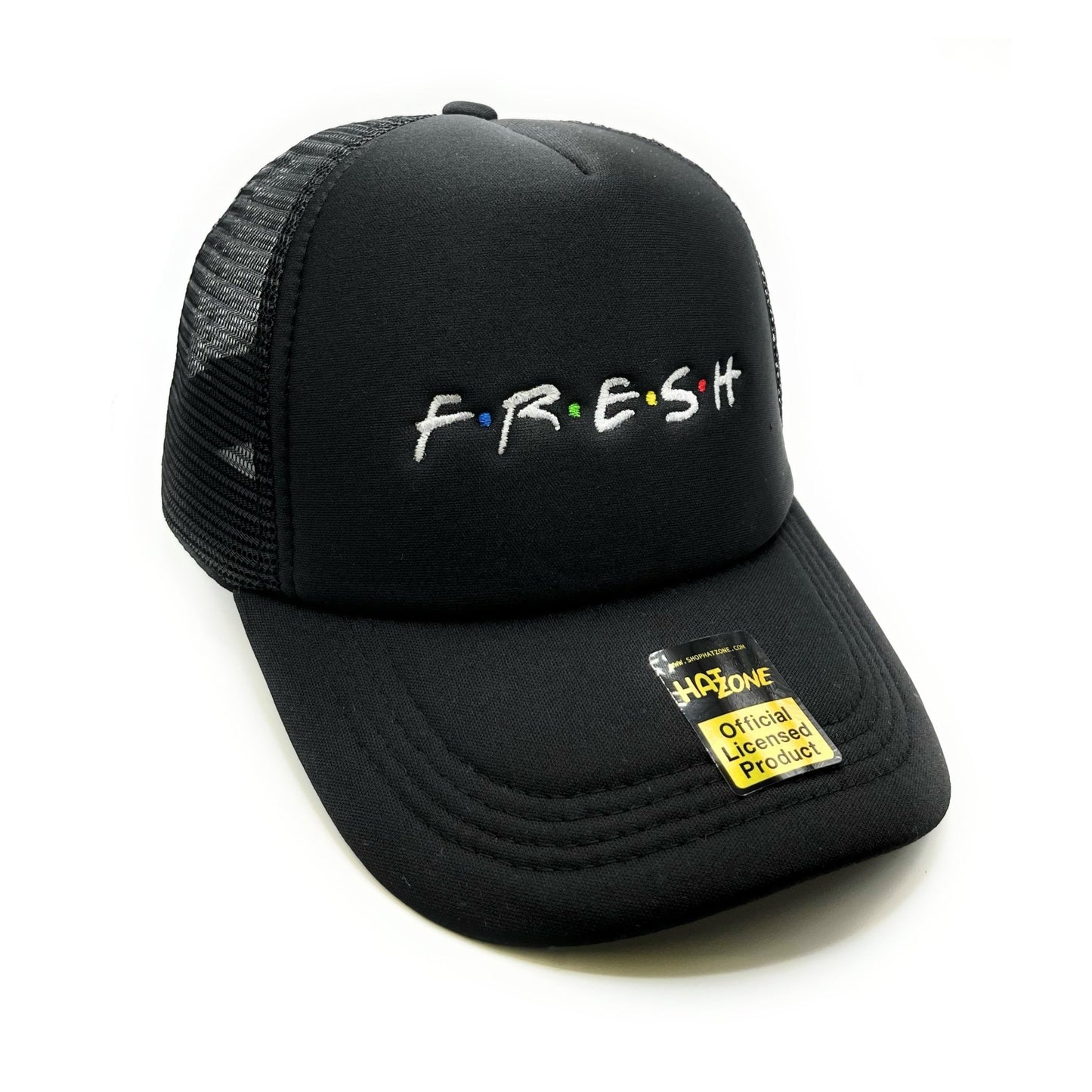 Fresh Mesh Trucker Snapback (Black) - Hat Supreme