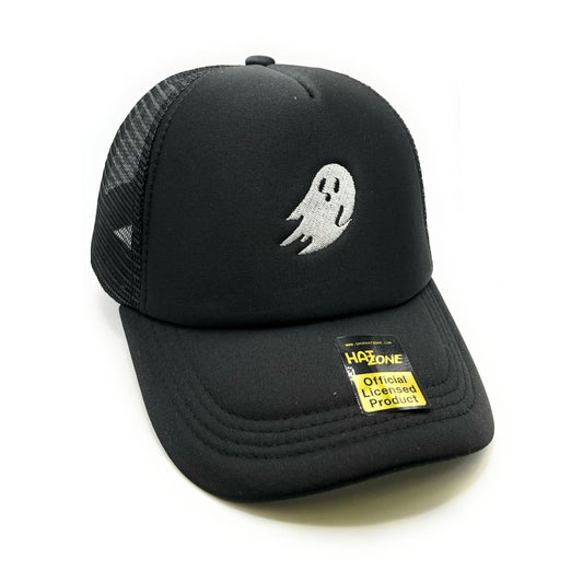 Ghost Mesh Trucker Snapback (Black) - Hat Supreme