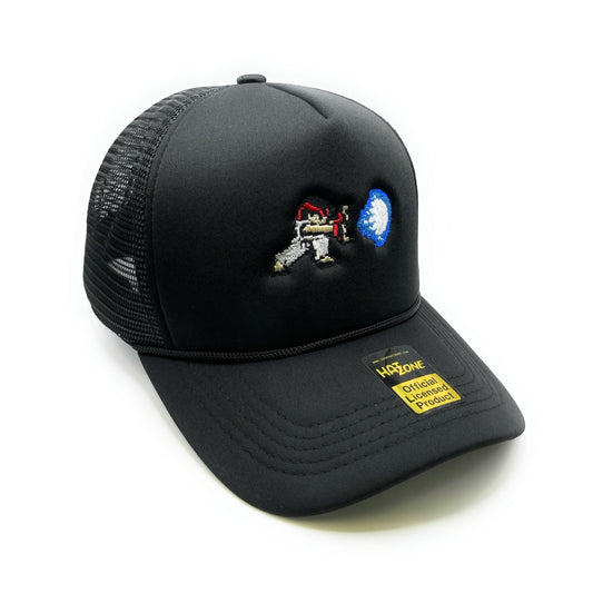 Hadouken Mesh Trucker Snapback (Black) - Hat Supreme