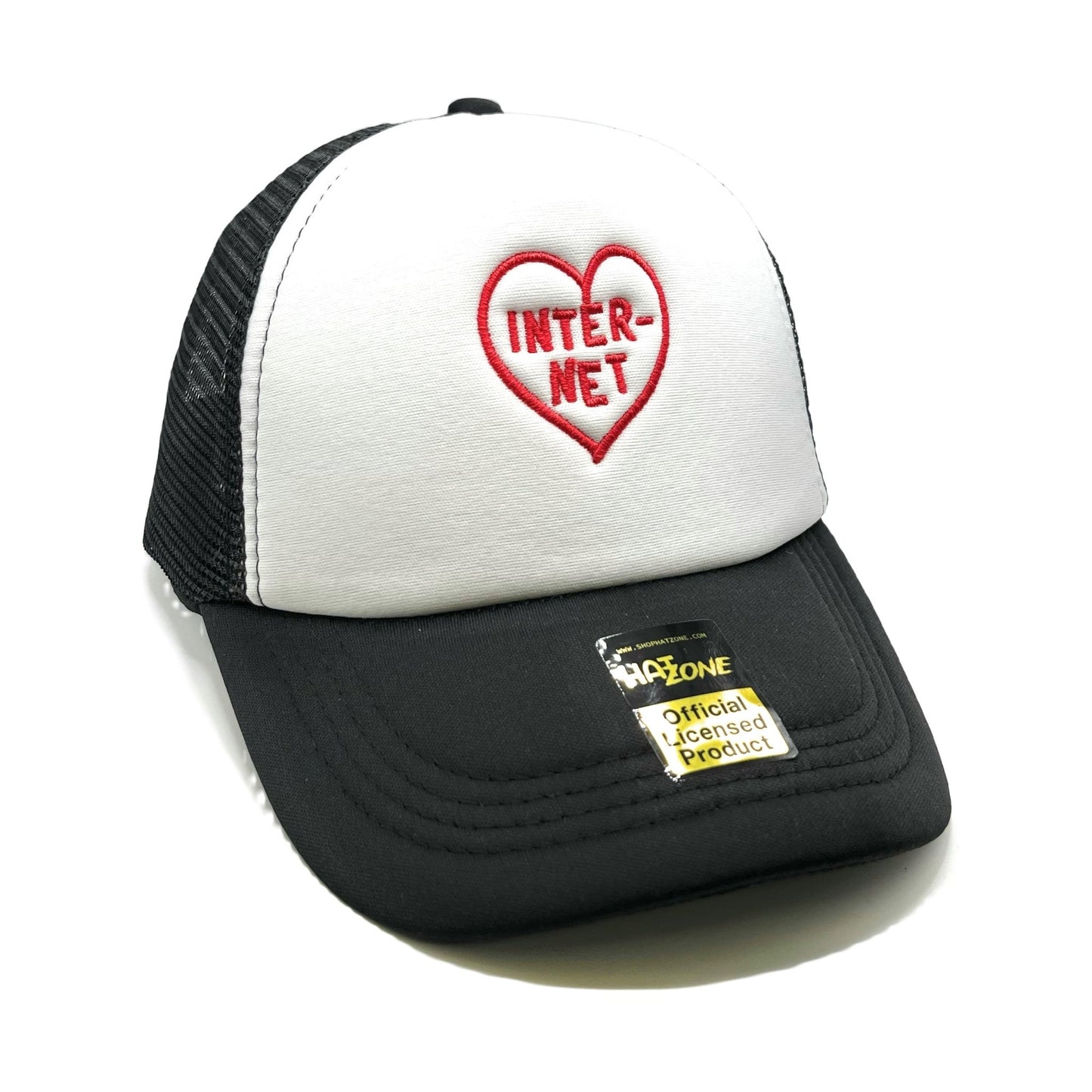 I Love the Internet Mesh Trucker Snapback (White/Black) - Hat Supreme