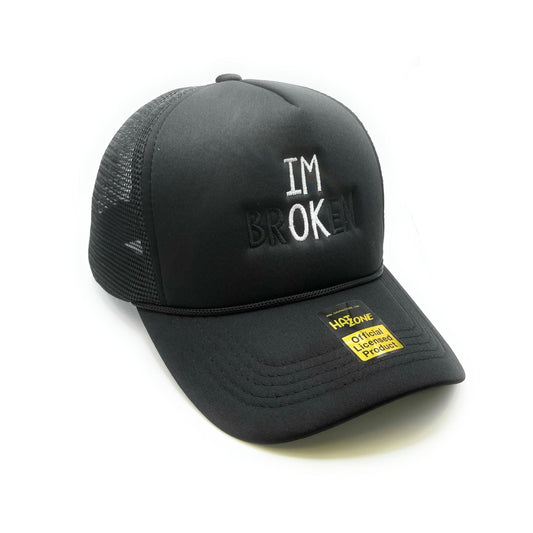 Im Broken IM OK Mesh Trucker Snapback (Black) - Hat Supreme