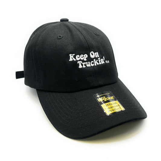 Keep on Truckin Dad Hat (Black) - Hat Supreme