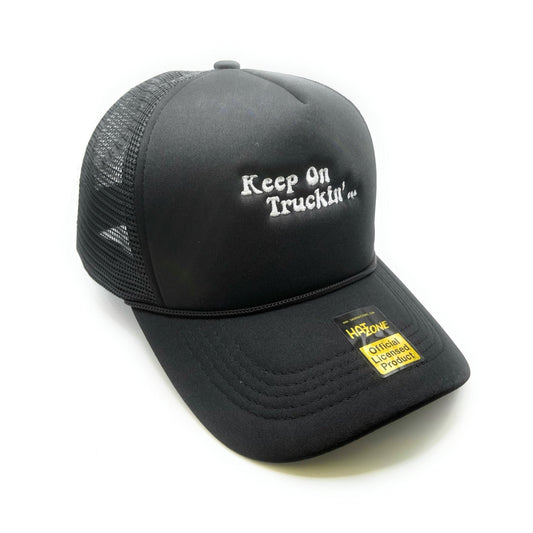 Keep on Truckin Mesh Trucker Snapback (Red) - Hat Supreme