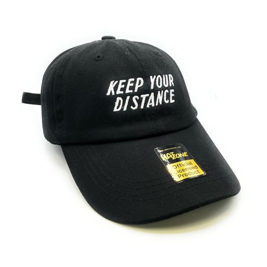 Keep Your Distance Dad Hat (Black) - Hat Supreme