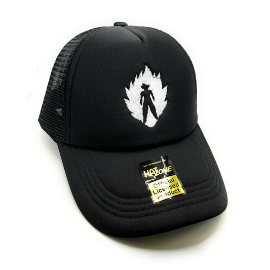 Power Up Mesh Trucker Snapback (Black) - Hat Supreme