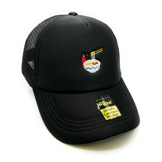 Ramen Soup Mesh Trucker Snapback (Black) - Hat Supreme