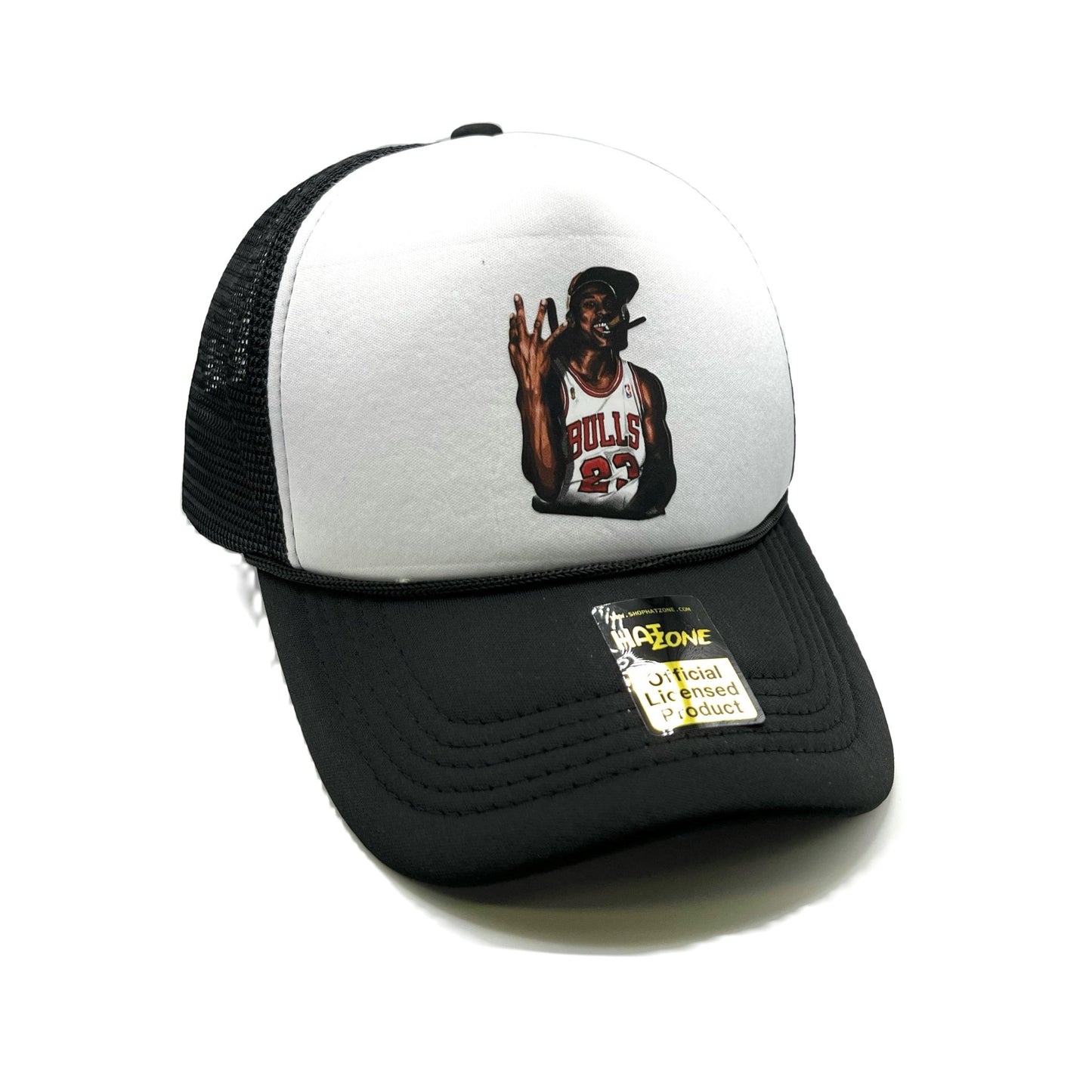 4Peat SC Mesh Trucker Snapback (White/Black) - Hat Supreme