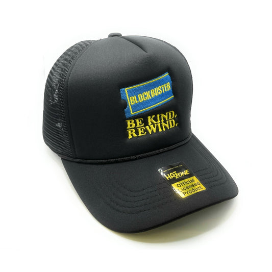 Be Kind Rewind Mesh Trucker Snapback (Black) - Hat Supreme