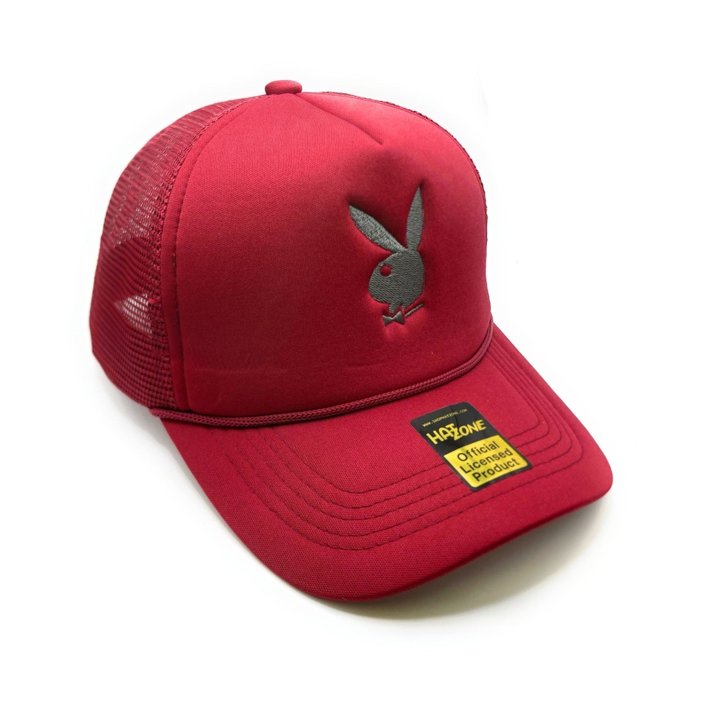 Bunny Mesh Trucker Snapback (Burgundy) - Hat Supreme