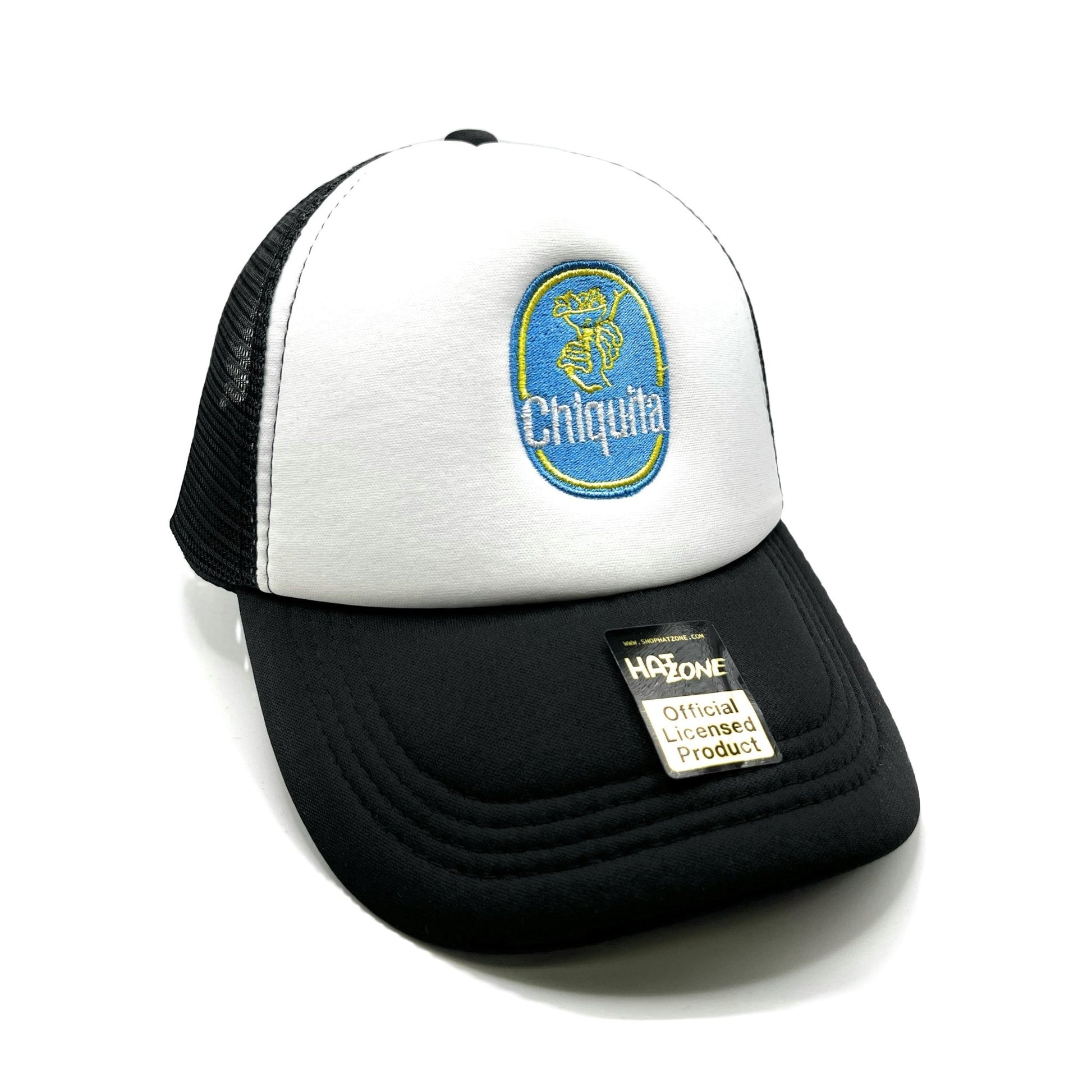 Chiquita Mesh Trucker Snapback (White/Black) - Hat Supreme