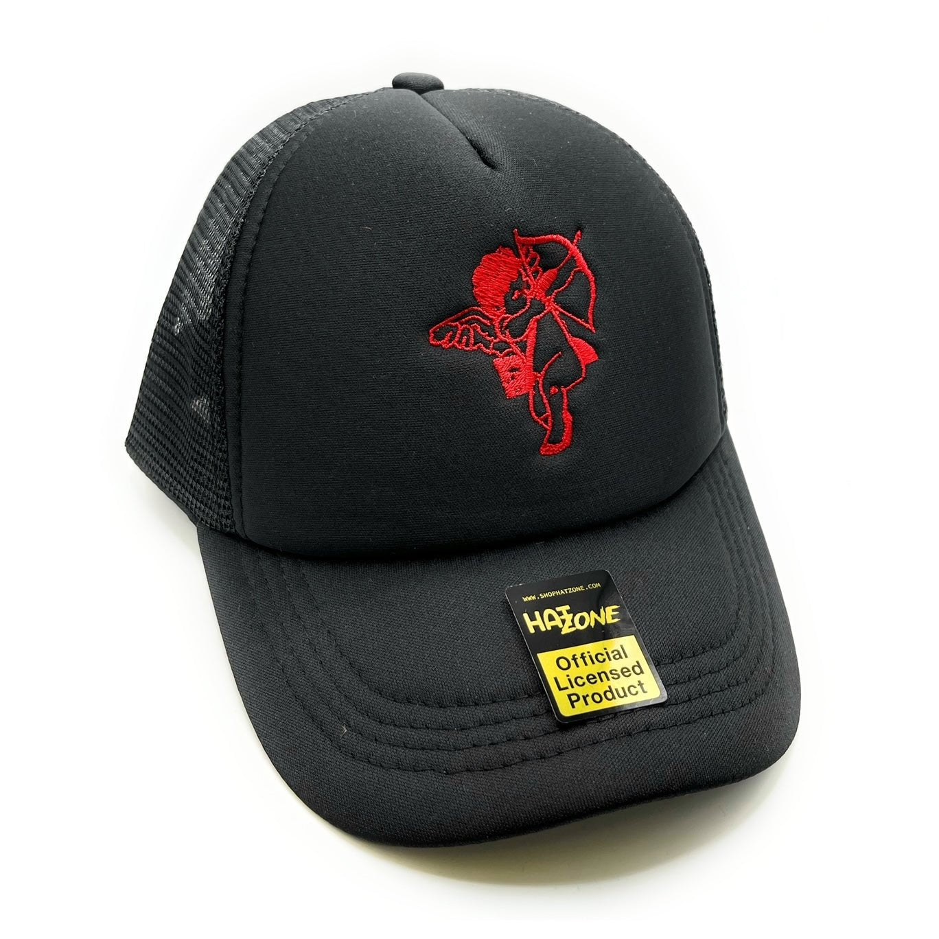 Cupid Mesh Trucker Snapback (Black) - Hat Supreme