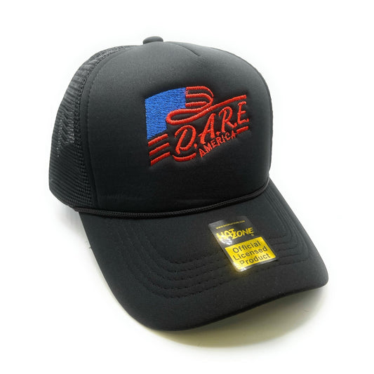 DARE America Mesh Trucker Snapback (Black) - Hat Supreme