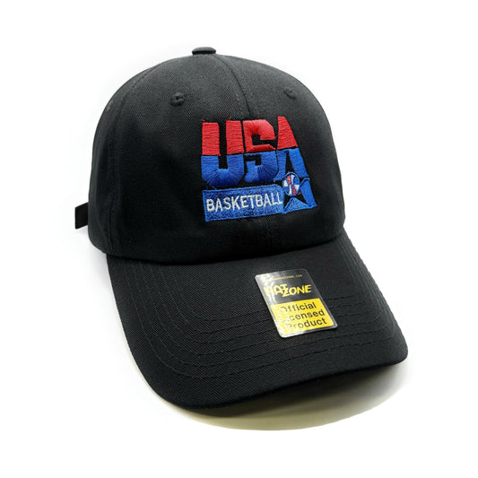 Dream Team Dad Hat Strapback (Black) - Hat Supreme