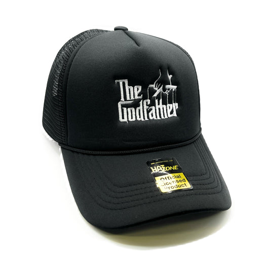 Godfather Mesh Trucker Snapback (Black) - Hat Supreme