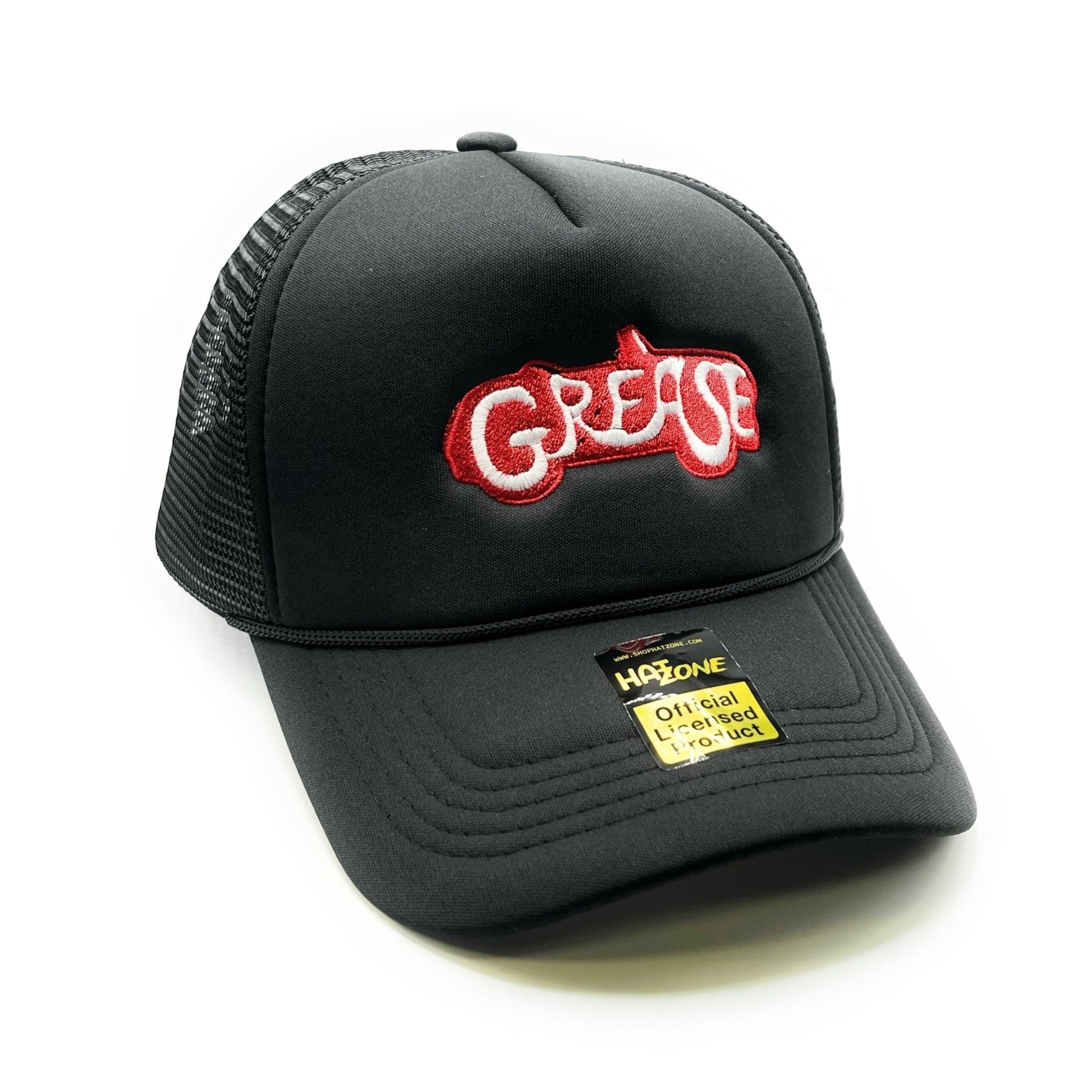 Grease Mesh Trucker Snapback (Black) - Hat Supreme