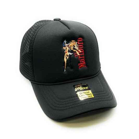 Horse Marlboro Mesh Trucker Snapback (Black) - Hat Supreme