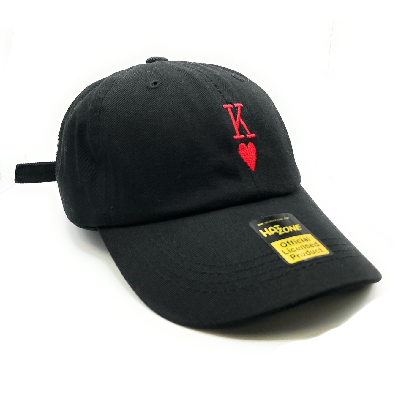 King of Hearts Dad Hat (Black) - Hat Supreme