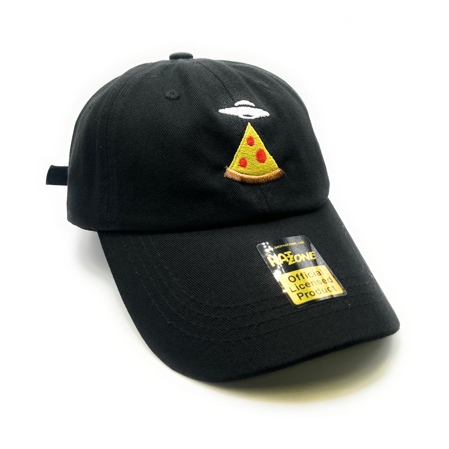 Pizza UFO Dad Hat (Black) - Hat Supreme