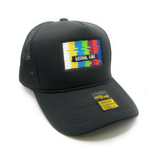 Signal Lost Mesh Trucker Snapback (Black) - Hat Supreme