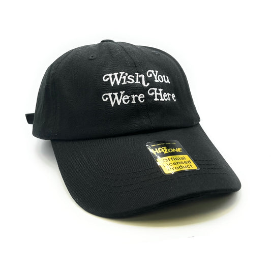 Wish You Were Here Dad Hat (Black) - Hat Supreme